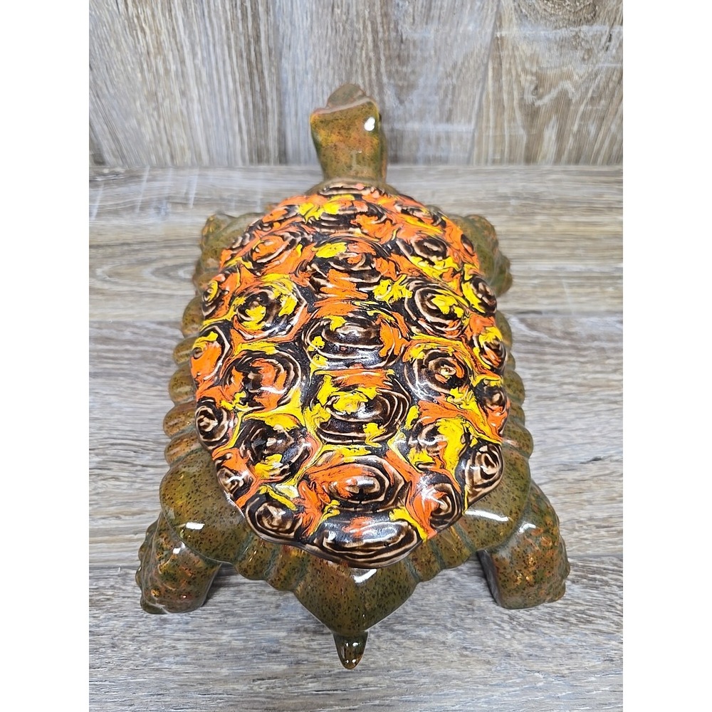 ARNELS Ceramic Tortoise / Turtle Trinket Box Key Holder Vintage - Picture 4 of 11